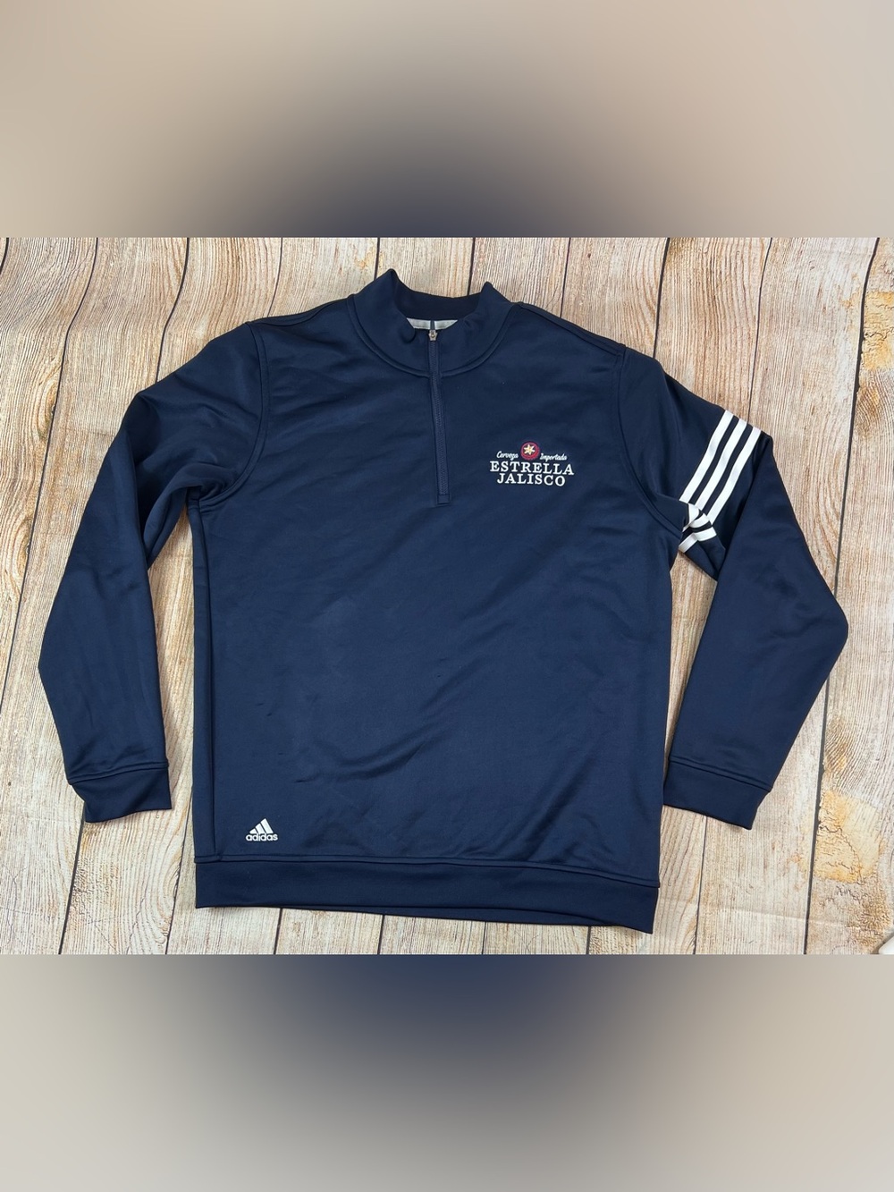Mens Adidas Climalite Golf Estrella Jalisco Pullover 1/4 Zip L Sweatshirt Medium